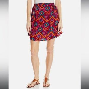 KAVU Ikat Pattern South Beach Skirt Size L